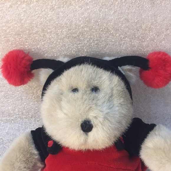 Starbucks Bearista 2001 BEAR ladybug plush. Spring garden gardening - Picture 3 of 12